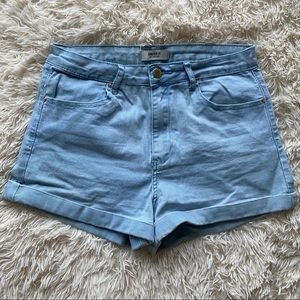 Forever 21 High Waisted Light Denim Shorts